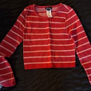 art class Red and White Striped Kids Shirt